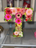 Custom Resin Letter Light w/ flowers